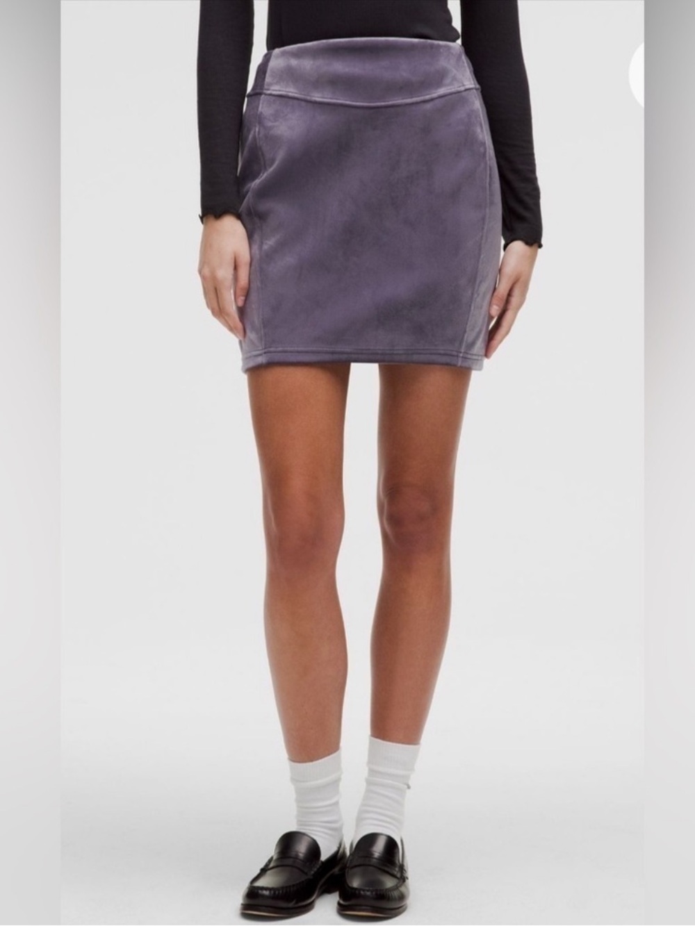 Lululemon Scuba HR Mini Skirt Velvet Nightfall Size Small